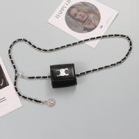 ราคา กระเป๋าคาดเอวใบเล็กทรงสี่เหลี่ยมขนาดมินิ Arc de Triomphe สไตล์ชาแนลแบบเดียวกับเน็ตไอดอลของตกแต่งกระโปรงกระเป๋าคาดเอวแบบถักต่อหนังสำหรับผู้หญิง (21432264529)
