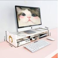 ราคา Laptop Stand ชั้นโน้ตบุค มีช่องเก็บของ ชั้นวางจอคอมพิวเตอร์ ชั้นวางของ ที่วางจอคอมคุณภาพดี (21728247429)
