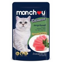 ราคา ยกโหล ซองน้ำเงิน monchou มองชู บาลานซ์ อาหารเปียกแมว 80 g โหล 12 ซอง (21988337771)