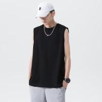 ราคา Suikone เสื้อยืดกีฬาแขนกุดสำหรับผู้ชายเสื้อยืดคอกลมสีทึบเรียบง่ายไซส์ใหญ่น้ำหนักเบาเสื้อกล้ามฟิตเนส (21426045257)