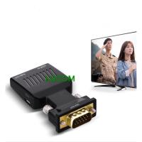 ราคา HDMI Female to VGA Male Converter Audio Adapter Support 1080P Signal Output Black (115279091)