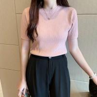 ราคา TA 25 เสื้อแฟชั่น เสื้อไหมพรม แขนสั้น สีพื้นน่ารัก สไตล์เกาหลี สีสวย เสื้อไหมพรมฟรีไซส์ ใส่สบายมาก ไหมพรมเข้ารูป เนื้อผ้านิ่มใส่ ใส่ได้ทุกโอกาส (21079939753)