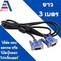 ราคา สาย VGA M M 1 5 20 เมตร หัวสีน้ำเงิน สายดำ สายต่อจอคอมพิวเตอร์ สายต่อภาพ (16359798265)