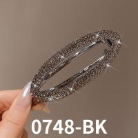 ราคา New elliptical diamond inlaid twisted clip hairpin with a straight line hairpin clip headpiece (21921409189)
