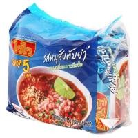 ราคา ไวไว บะหมี่กึ่งสำเร็จรูป รสหมูสับต้มยำ 60 ก แพ็ค 5 (19577759829)