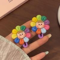 ราคา COCOJEWELRY ดอกทานตะวันที่มีสีสันการ์ตูนสำหรับเด็กกิ๊บติดผมสาวน่ารักหวานหน้าม้าอุปกรณ์กิ๊บติตผมข้าง (22051894049)