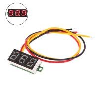 ราคา เครื่องวัดแรงดันไฟฟ้าแบบดิจิตอล LED ปรับได้ DC 0 100V มิเตอร์วัดกระแสไฟ1ชิ้น (19650795557)
