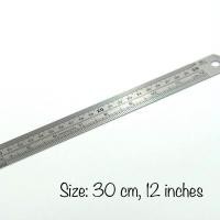 ราคา พร้อมส่ง ใน wasu store24 ไม้บรรทัดเหล็ก 15cm 30cm 6นิ้ว 12นิ้ว ฟุตเหล็ก ไม้บรรทัด ราคาถูก ไม้บรรทัดคุณภาพ มีปลอก (22064620617)