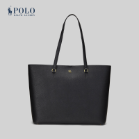 ราคา Polo Ralph Lauren กระเป๋าผู้หญิง Crosshatch Leather Large Karly Tote รุ่น WALRBAG0G620206 สีดำ (21846551395)