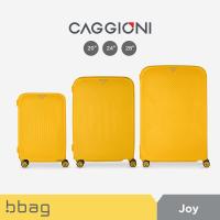 ราคา bbag shop CAGGIONI กระเป๋าเดินทางแบบโครง รุ่นจอย Joy C20021 สีเทา สีนู้ด สีเหลือง วัสดุPP100 4 ล้อ ล้อคู่ หมุนได้ 360 องศา ระบบกุญแจล็อค TSA กระเป๋าเดินทางล้อลาก (21564042271)