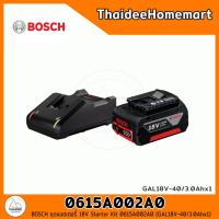 ราคา BOSCH ชุดแบตเตอรี่ 18V Starter Kit 0615A002A0 GAL18V 40 3 0Ahx1 รับประกันศูนย์ 1 ปี (22043881474)