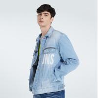 ราคา DAVIE JONES เสื้อแจ็คเก็ตยีนส์ ทรงทรัคเกอร์ สีฟ้า Denim Trucker Jacket in blue JK0022 LB (9892006593)