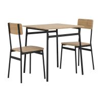 ราคา FURINBOX ชุดโต๊ะอาหาร 2 ที่นั่ง รุ่นวิกกิ สีน้ำตาล ดำ (21923927771)