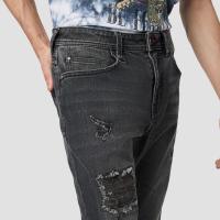 ราคา DAVIE JONES กางเกงยีนส์ ผู้ชาย ทรงสลิมฟิท สีดำ สีกรม Slim Fit Jeans in Black Navy CO0050 BK MN (19832256331)