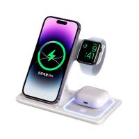 ราคา 3 in 1 Wireless Charger 20W Wireless Charger Station สำหรับ For Airpods Pro Apple Watch iPhone 15 Pro max 14 13 12 For Samsung Huawei Xiaom (22094162821)