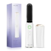 ราคา ANLAN หวีไฟฟ้าไร้สาย ปรับความร้อน160 180 200 ร้อนเร็ว หวียืดผมตรง ม้วนงอผม ไอออนลบไม่ทำให้ผมเสีย พกพาสะดวก ประกัน 1ปี (22091984946)
