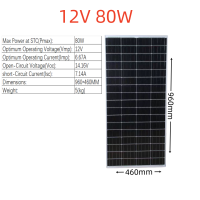 ราคา แผงโซลาร์เซลล์ monocrystalline solar cell 6V 12V 18V 50W 80W 100W (21879254799)