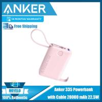ราคา Anker พาวเวอร์แบงค์335พร้อมสาย20000 MAh 22 5W ชาร์จเร็วความจุสูงเครื่องบินชาร์จไฟแบบพกพาได้ (21539713338)