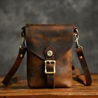 ราคา กระเป๋าสะพายข้างหนังวัวแท้ย้อนยุคชั้นแรกหนังวัวมินิลำลองกระเป๋าสะพายใบเล็กผู้ชายหนังแท้กระเป๋าศัพท์หนังม้าบ้า (17720440255)