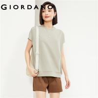 ราคา GIORDANO ผู้หญิง เสื้อยืด ผ้าฝ้าย 100 สัมผัสตะเข็บเสื้อยืดคอกลมแขนสั้นแฟชั่นพื้นฐานเรียบง่ายเสื้อยืดหลวมสบาย ๆ Free Shipping 05324415 (21622420905)