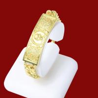 ราคา สร้อยข้อมือหุ้มทอง ไม่ลอกไม่ดำ หนัก3บาท เลทข้อมือหลวงพ่อรวย สร้อยข้อมือทองปลอม เหมือนจริงที่สุด ทองโคลนนิ่ง สร้อยข้อมือ (17447942468)