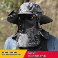 ราคา SENCHI丨หมวกขอบใหญ่ของผู้ชายชาร์จพลังงานแสงอาทิตย์แบตเตอรี่ลิเธียมอายุการใช้งานยาวนานหมวกติดพัดลมลมแรงกันแดด Topi Bucket แห้งเร็ว (21898918163)