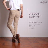 ราคา JACK RUSSEL กางเกงชิโน่ ทรงกระบอกเล็ก รุ่น J 3006 (21751498646)