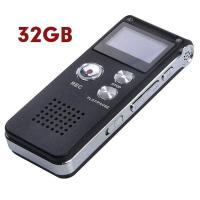 ราคา เครื่องบันทึกเสียง 32GB charge บันทึกได้ 100ชม บันทึกได้ชัดเจน ลดเสียงรบกวน เครื่องอัดเสียง voice recorder เครื่องบันทึกเสียงขนาดเล็ก (22097234226)