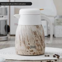 ราคา BINCOO กระติกเก็บความร้อนใหญ่304หม้อกาแฟฉนวนกันความร้อนหลอดสูญญากาศรักษาความร้อนด้วยสแตนเลสพร้อมด้านในเป็นเซรามิกที่เหมาะกับ1L บ้านและสำนักงาน (20945819398)