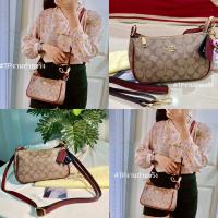 ราคา bag Original 2023 new high quality PU waterproof fashion womens shoulder bag zipper sling bag Anti theft high end tote bag กระเป๋าโค้ช โค้ชพอช P 835 (22035856024)