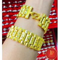 ราคา สร้อยข้อมือทอง เลทข้อมือทองน้ำหนัก 5 บาท ทองชุบ ทองหุ้ม สวยเสมือนจริง JPgoldjewelry (16460432499)