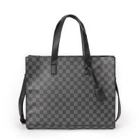 ราคา Autumn New Mens Plaid Handbag Daily Casual Shoulder Bag Mens Tote Bag Personalized File Bag Crossbody Bag (21434573373)