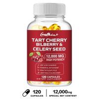 ราคา Tart Cherry Extract อาหารเสริมกล้ามเนื้อข้อ อาหารเสริมเหมาะสำหรับผู้ใหญ่ 30 60 120 แคปซูล (21951950547)
