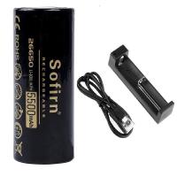 ราคา 26650 Sofirn แบตเตอรี่แบบชาร์จไฟได้ 5500MAh (12101293239)