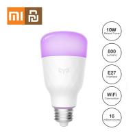 ราคา Clearance Sale ไฟ Xiaomi YouPin ของแท้หลอดไฟ Smart LED ที่มีสีสัน800 Lumens 10W E27มะนาวสมาร์ทสำหรับแอป Mi Home สีขาว RGB ตัวเลือก (21993773974)