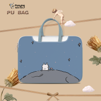 ราคา DIY น่ารักถุงแล็ปท็อปกระเป๋าหนัง PU 12 17นิ้วสำหรับ HP Dell Lenovo Acer Asus กันกระแทกกันน้ำกระเป๋า Messenger ความจุขนาดใหญ่ (15379163779)