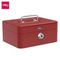 ราคา Deli กล่องเก็บเงิน เซฟนิรภัยแบบพกพา กล่องเหล็กเก็บเงิน กล่องใส่เงิน กล่องนิรภัย เซฟหิ้ว กล่องเซฟ ใส่ของมีค่า แบบพกพา ขนาดเล็กกระทัดรัด มีหูหิ้ว Cash Box (21729246438)