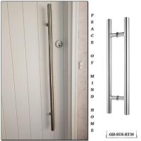 ราคา มือจับบานประตูสแตนเลส 304 ราวจับประตูสแตนเลสที่จับประ ตูบานเลื่อน มือจับประตูกระจก แบบ 600 800 1200 มม 1 คู่ (21696218430)
