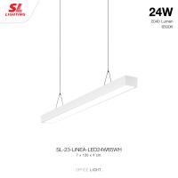 ราคา SL LIGHTING Linea LED 24W โคมไฟออฟฟิศ รุ่น 23 LINEA LED24W65 BKWH (17441772996)