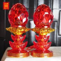 ราคา ประหยัดไฟ โคมไฟ LED เทียนไฟ้ฟ้า ฐานสัปปะรด ดอกบัวตูม ตั้งหิ้งพระ หรือเจ้าที่ ไม่ร้อนเปิดได้ทั้งวัน โคมไฟฟ้า เชิงเทียน ราคาเป็นคู่ (20690587164)