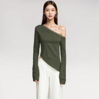 ราคา Closet Crush เสื้อปาดไหล่ แขนยาว สีเขียว (21733894776)