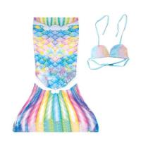 ราคา 2 PCS ชุดหางนางเงือกสำหรับเด็กชุดว่ายน้ำเด็กบิกินี่เดินรุ่น Mermaid น่ารักชุดว่ายน้ำแฟชั่นแสดงเสื้อผ้าสายรุ้งสี (7974117510)