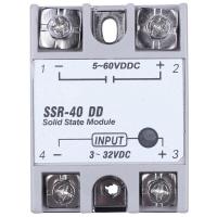ราคา Single Phase Solid State Relay DC DC SSR 40DD 40A DC3 32V DC5 60V White Silver (19322559966)