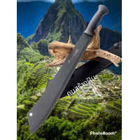 ราคา มีดสปาต้า หัวตัด USA สำหรับการเดินป่า แบบพกพา ใบมีดเรทรมดำ คมสวย ด้ามพลาสติก ยาว 55 cm พร้อมซองไนลอนสีดำ เหน็บเข็มขัดได้ พกพาสะดวกสบาย ใช้งานได้หลากหลายชนิด ทนทานและแข็งแรง (19350598518)