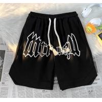 ราคา กางเกงขาสั้นทรงเอทรงหลวมตัวอักษรย้อนยุคอเมริกัน กางเกงวอร์มหลวมฤดูร้อนสำหรับผู้ชายและผู้หญิง (21484325567)