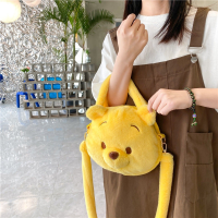 ราคา กระเป๋าถือ กระเป๋าสะพายไหล่ ลายการ์ตูนหมีพูห์น่ารัก สีเหลือง ความจุขนาดใหญ่ (22057705994)