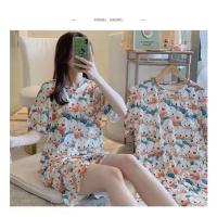 ราคา พร้อมส่ง ชุดนอนลายการ์ตูนน่ารักๆ ชุดนอน ชุดนอนผู้หญิงแขนสั้นพิมพ์ลายการ์ตูนสไตล์เกาหลีน่ารัก ชุดนอน ทุกตัวเป็นฟรีไชค์ค่ (21803727858)