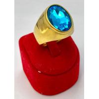 ราคา แหวนทอง 18K พลอยบลูโทแพชสีฟ้า เป็นสรแห่งความจริง ความซื่อสัตย์ ความจริงใจ (21540433402)