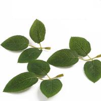 ราคา 20ชิ้นเทียมใบไม้ปลอมก้านดอกใบดอกกุหลาบเทียมช่อดอกไม้เทป (21484659992)