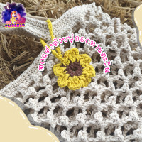 ราคา ถักเองพร้อมส่ง ดอกไม้ถัก ดอกเดซี่ ดอกทานตะวัน เชือกฝ้ายดิบ น่ารักสไตล์เกาหลี ไว้ตกแต่ง (8423436541)